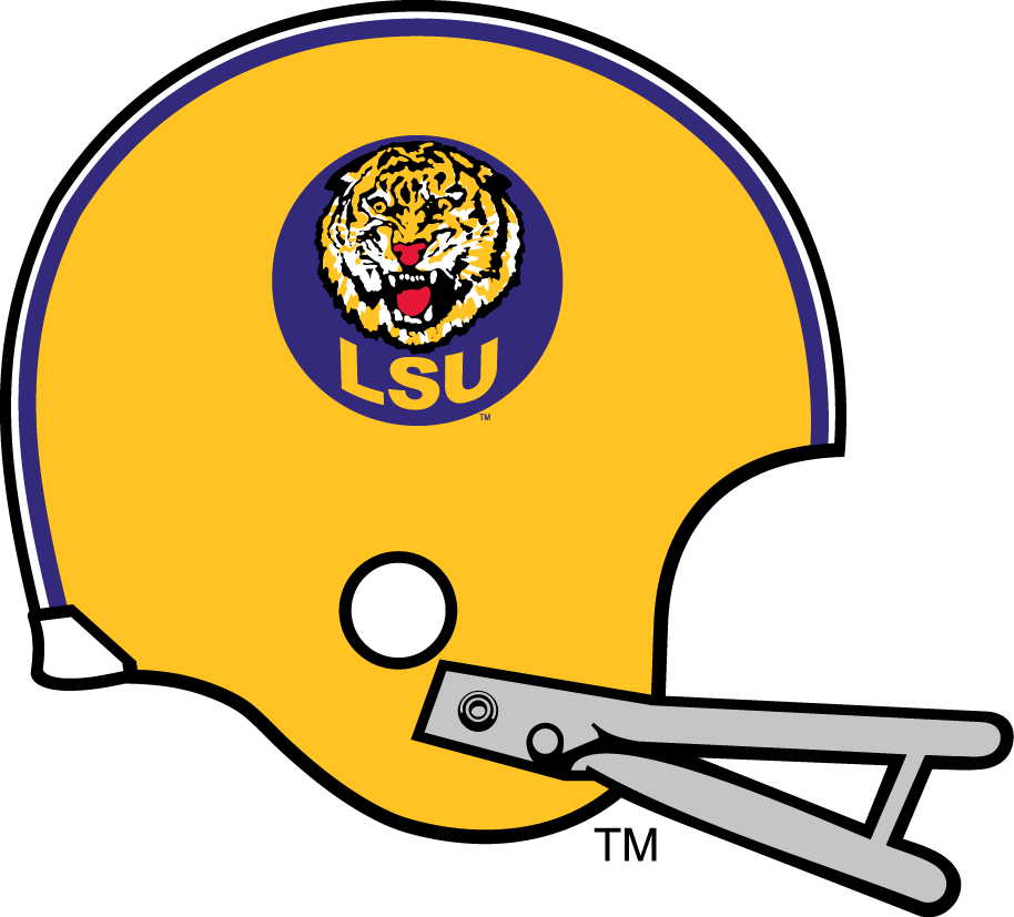 LSU Tigers 1972-1976 Helmet Logo diy iron on heat transfer